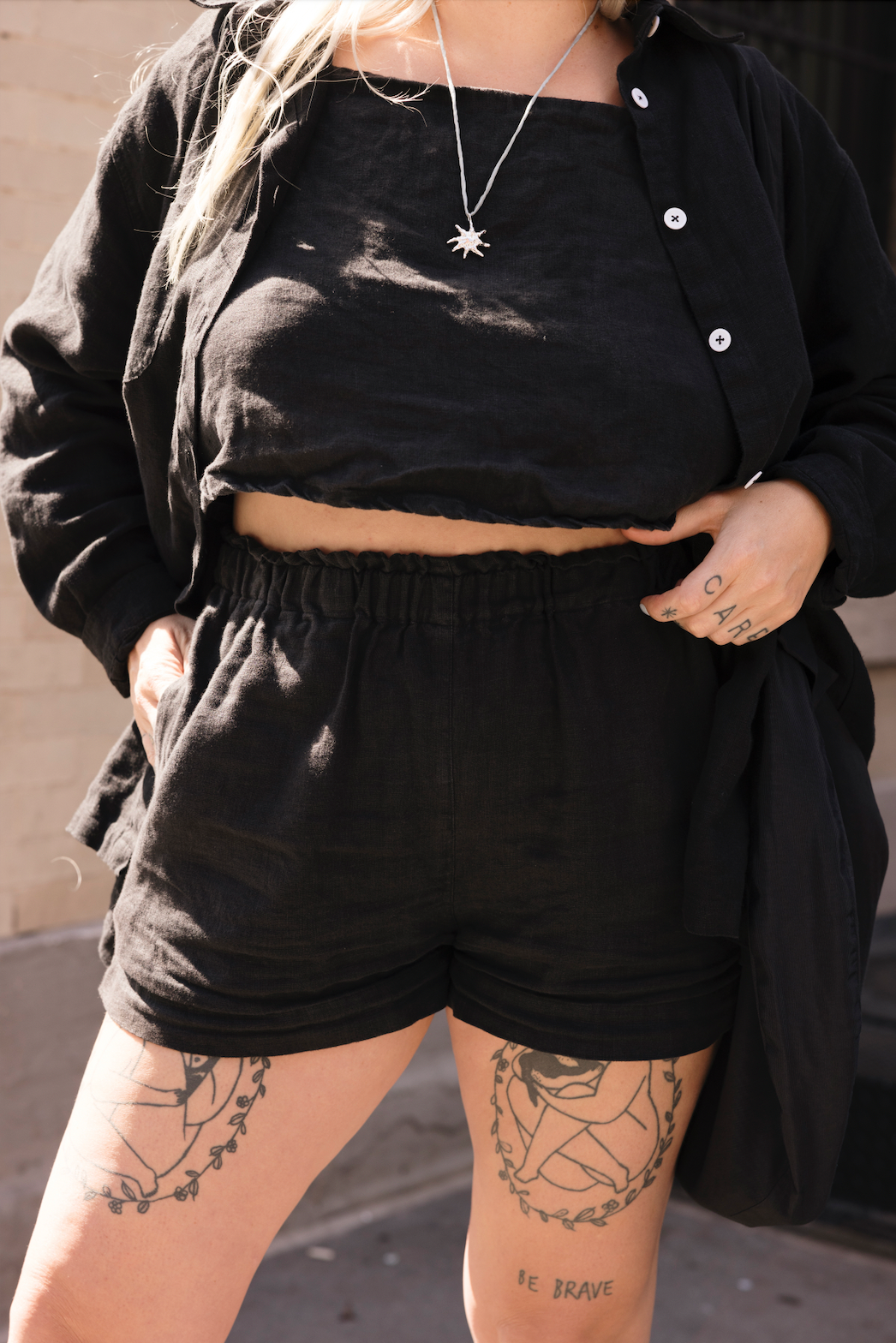 Black Eva Shorts - XXS - Lone One