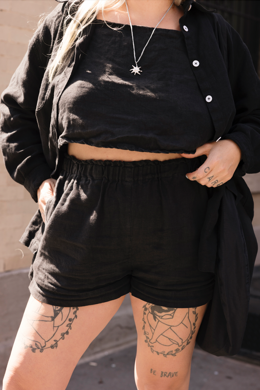 Black Eva Shorts - XXS - Lone One