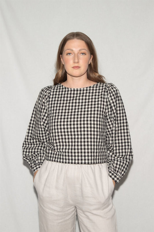 Gingham Gloria Top - XXS - Lone One