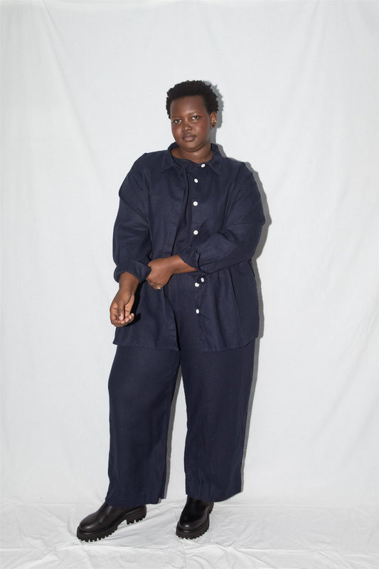 Navy Eva Pants - 3X - Lone One