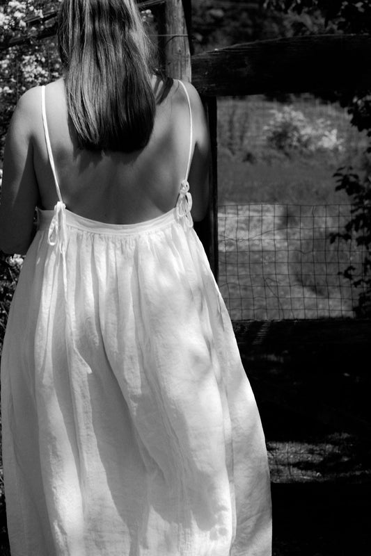 Linen Cleo Dress - Large- Lone One