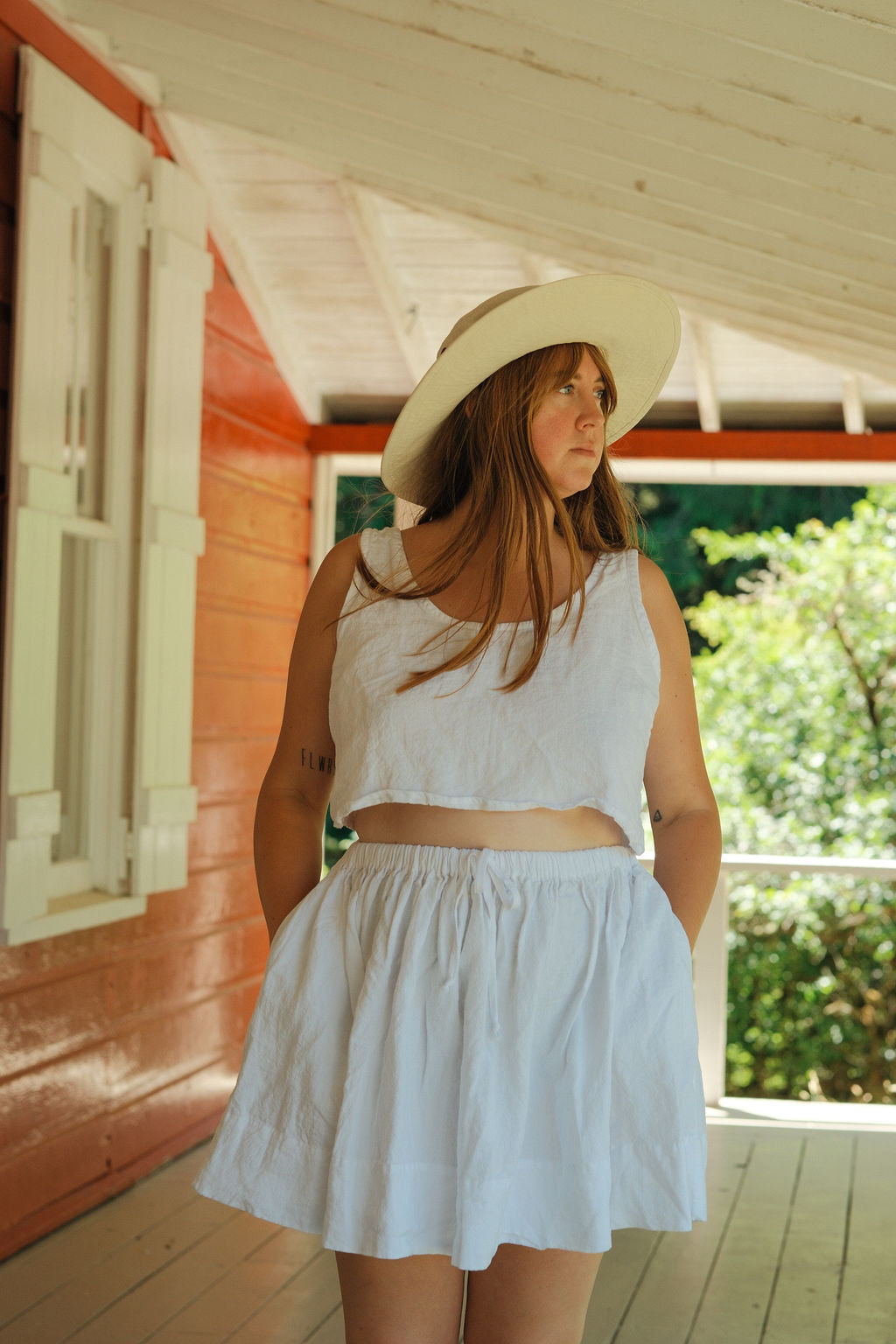 White Mila Tank - Large - Lone One