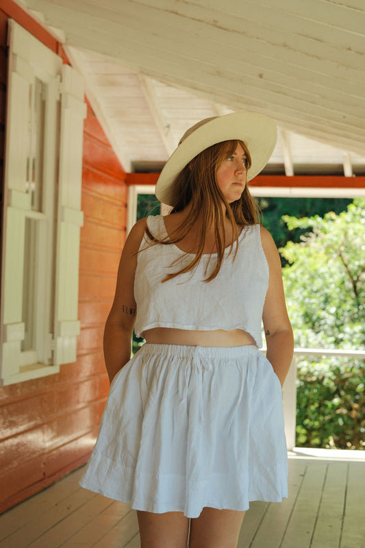 White Party Skirt - Large - Lone One