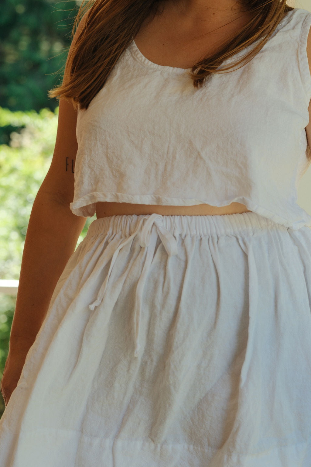 White Mila Tank - Large - Lone One