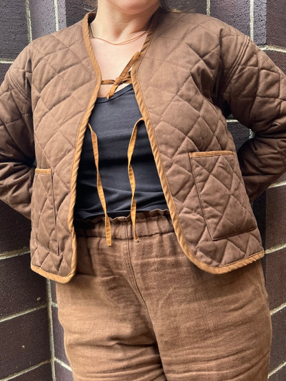 FLAWED | Pipa Coat with Ties - Chestnut