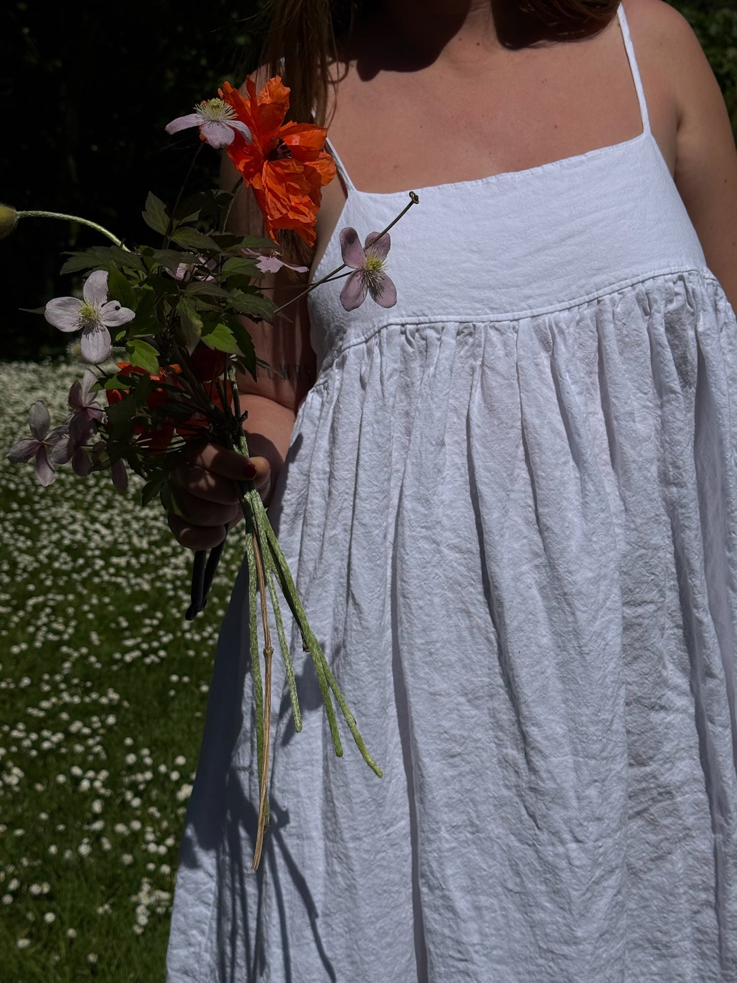 Linen Cleo Dress - Large- Lone One
