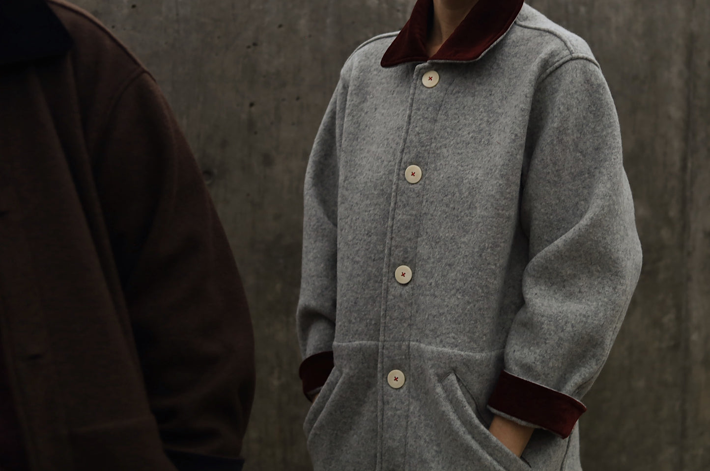 The Hearth Coat - Ash and Merlot