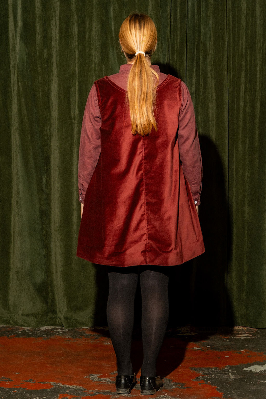 Velvet Lou Dress - Merlot