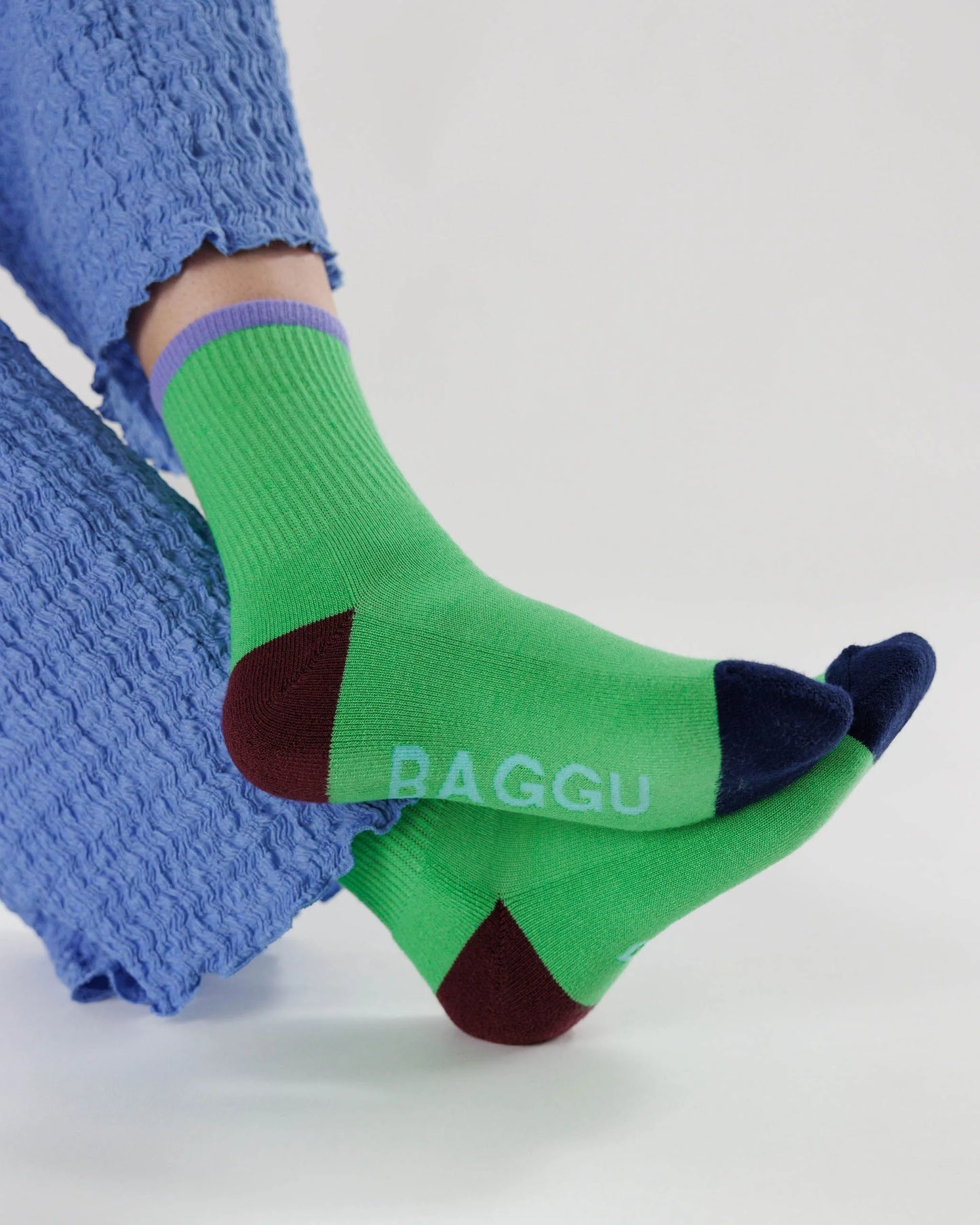 Baggu Ribbed Socks - Aloe Mix