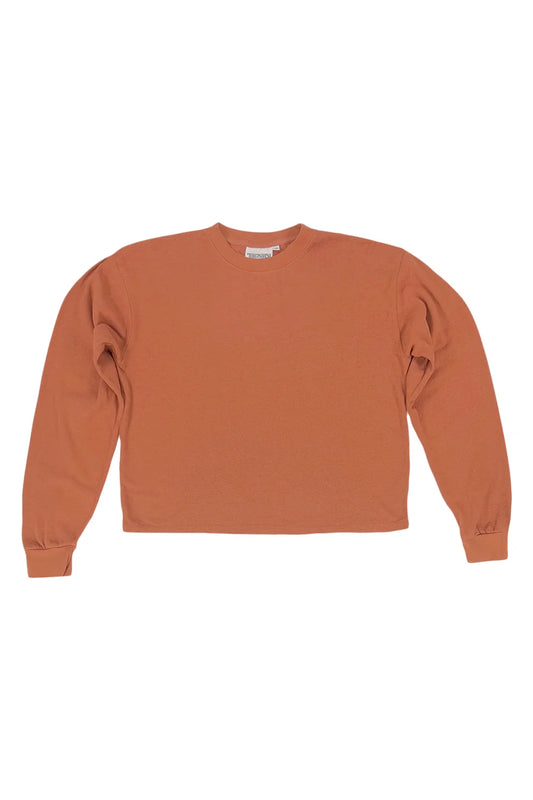 Jungmaven Cropped Long Sleeve Tee - Rooibos Tea