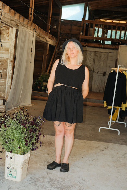 Black Party Skirt - XL - Lone One