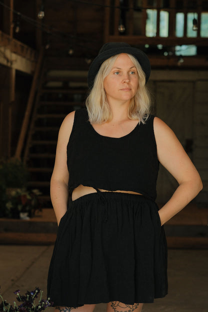 Black Party Skirt - XL - Lone One