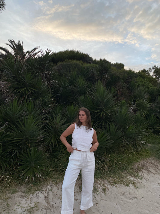 White Lou Tank - Medium - Lone One
