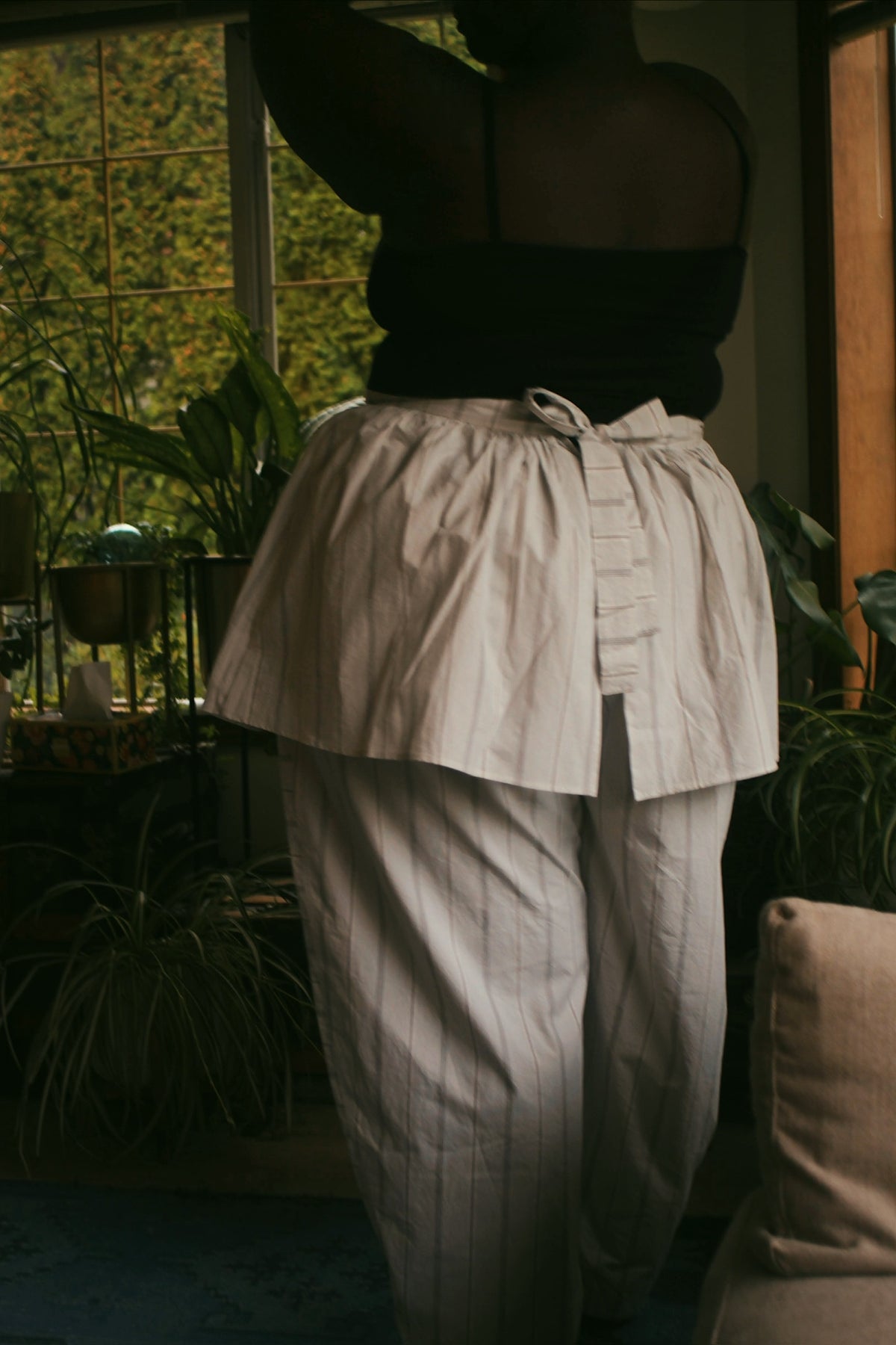 Jules Pant -White Stripe