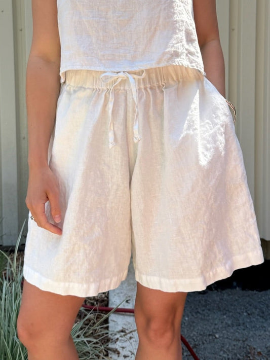 June Shorts - White