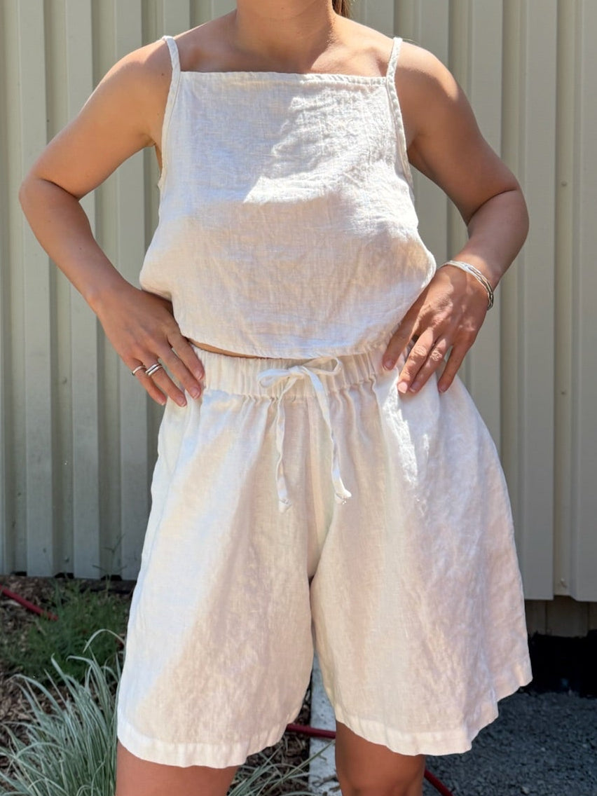June Shorts - White