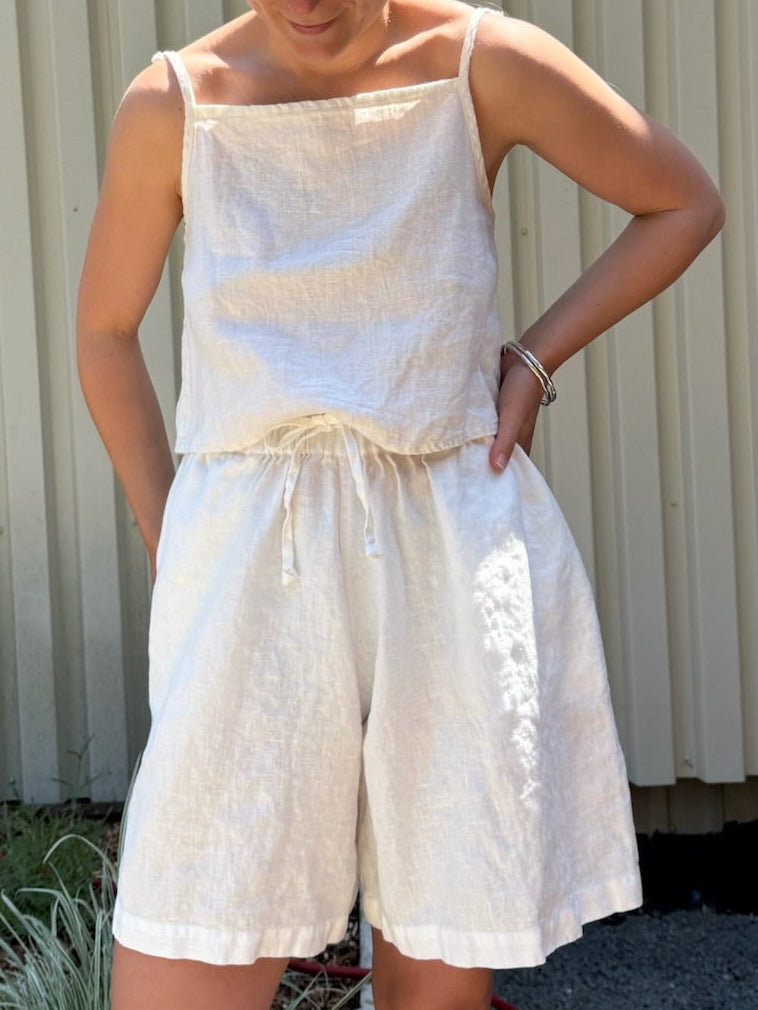 June Shorts - White