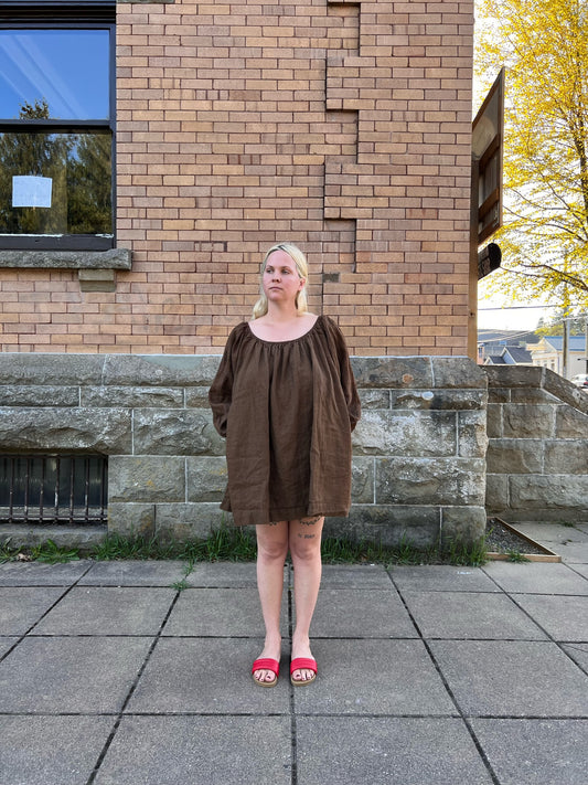 Olive Dress - Chestnut