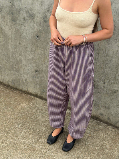 Jules Pant -Brown Stripe