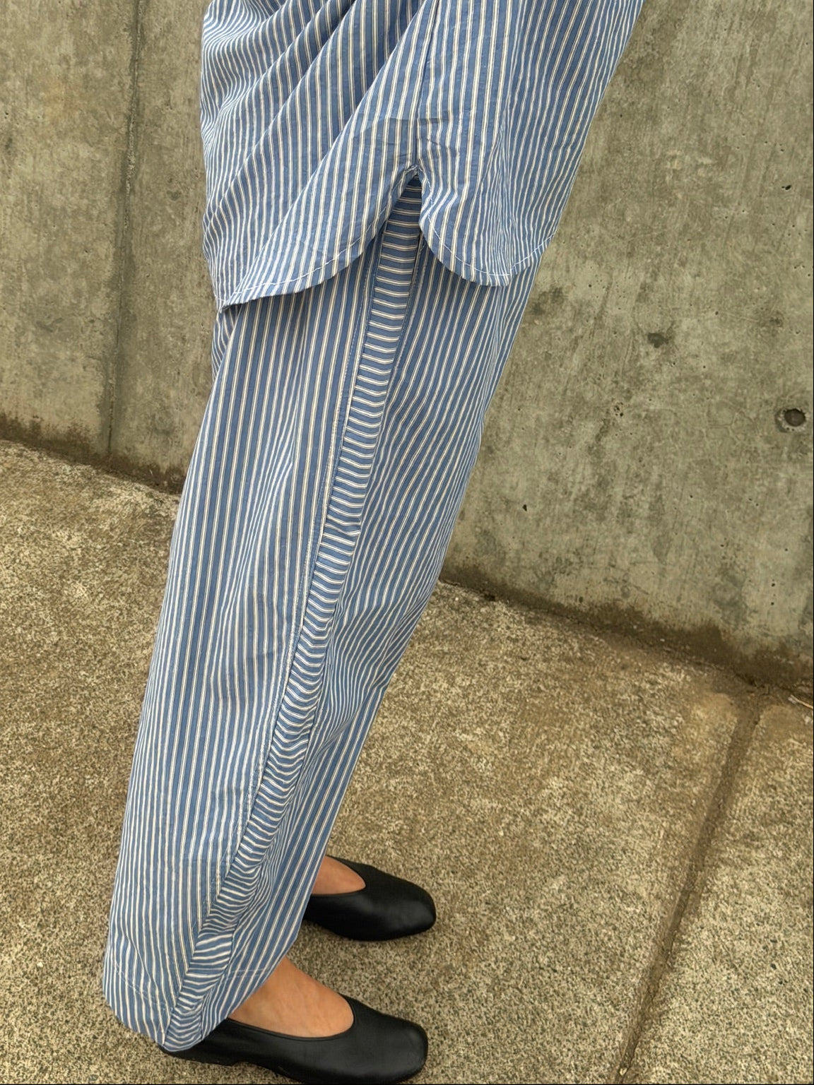 June Pullover - Blue Stripe