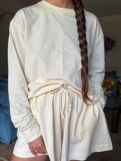 The Sunday Long Sleeve - Cream