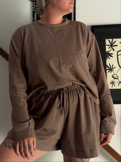 The Sunday Long Sleeve - Brown