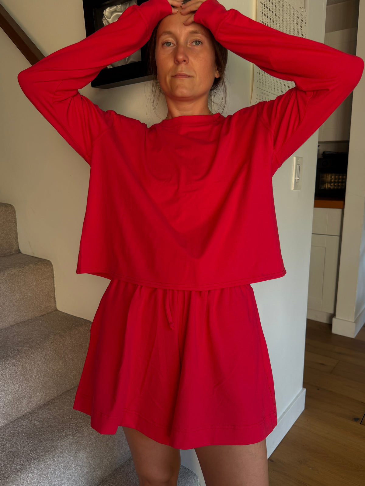 The Sunday Long Sleeve - Red