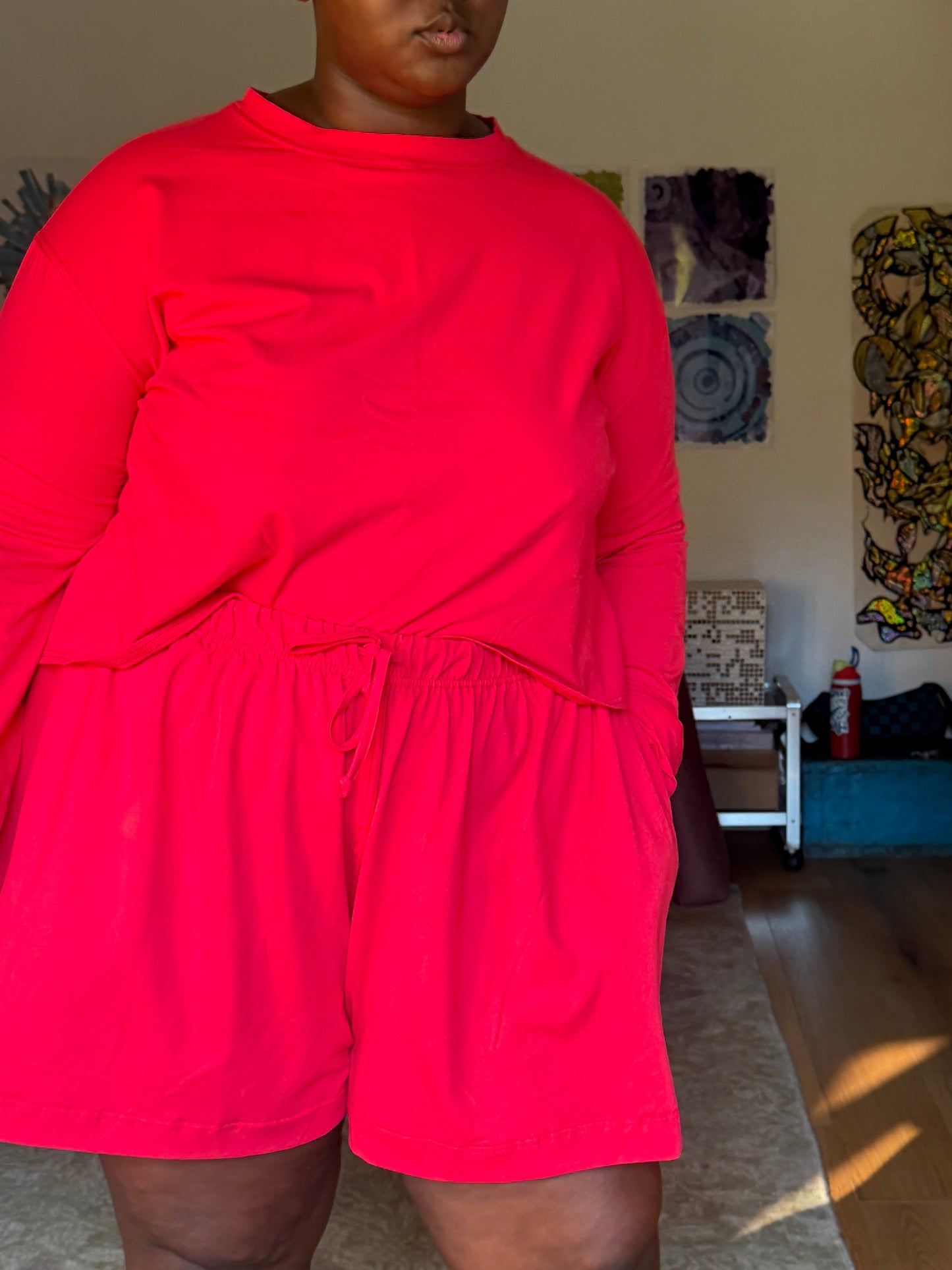 The Sunday Long Sleeve - Red