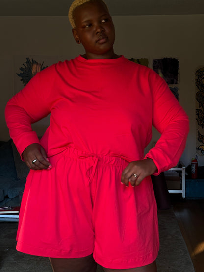 The Sunday Long Sleeve - Red