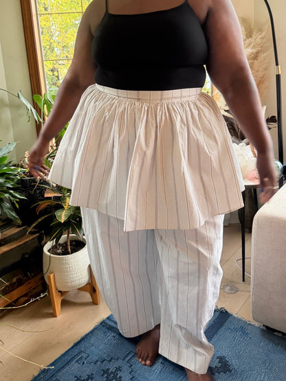 Jules Pant -White Stripe
