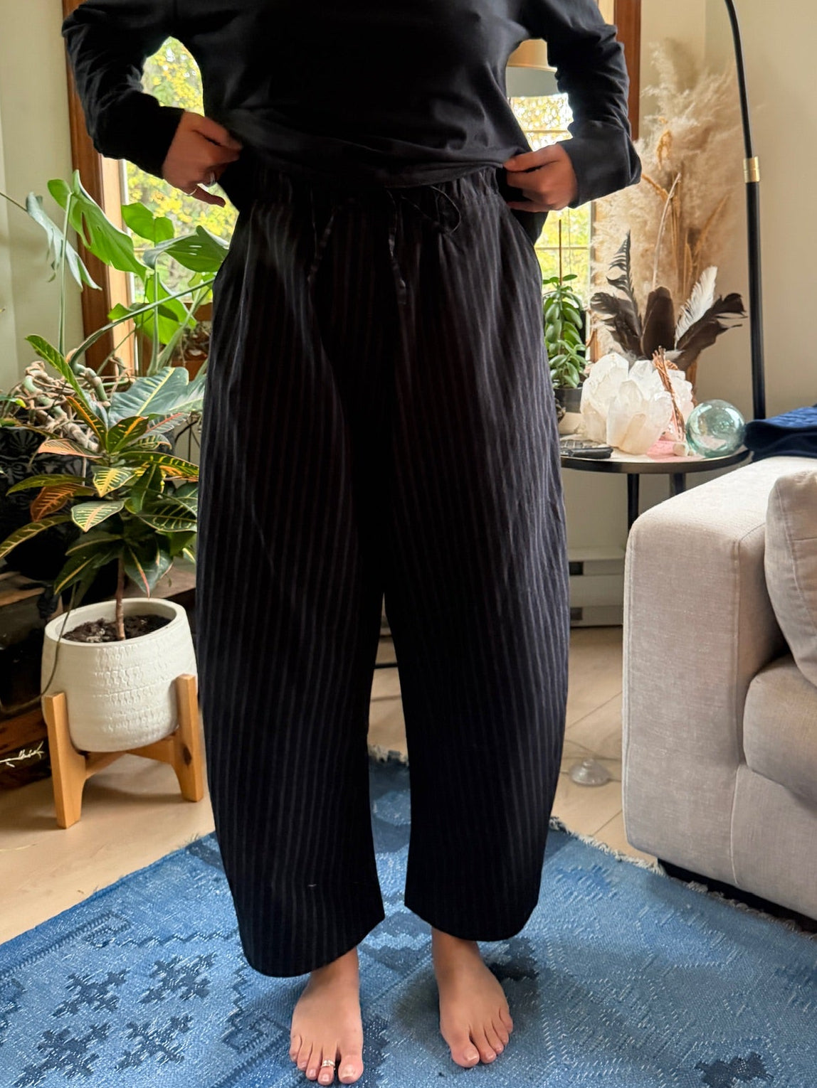 Jules Pant -Black Stripe