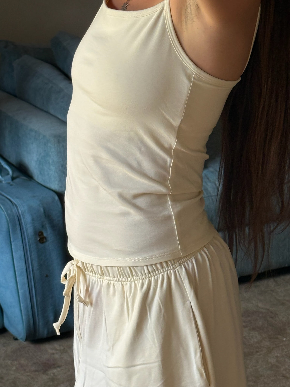 The Sunday Base Tank - Cream