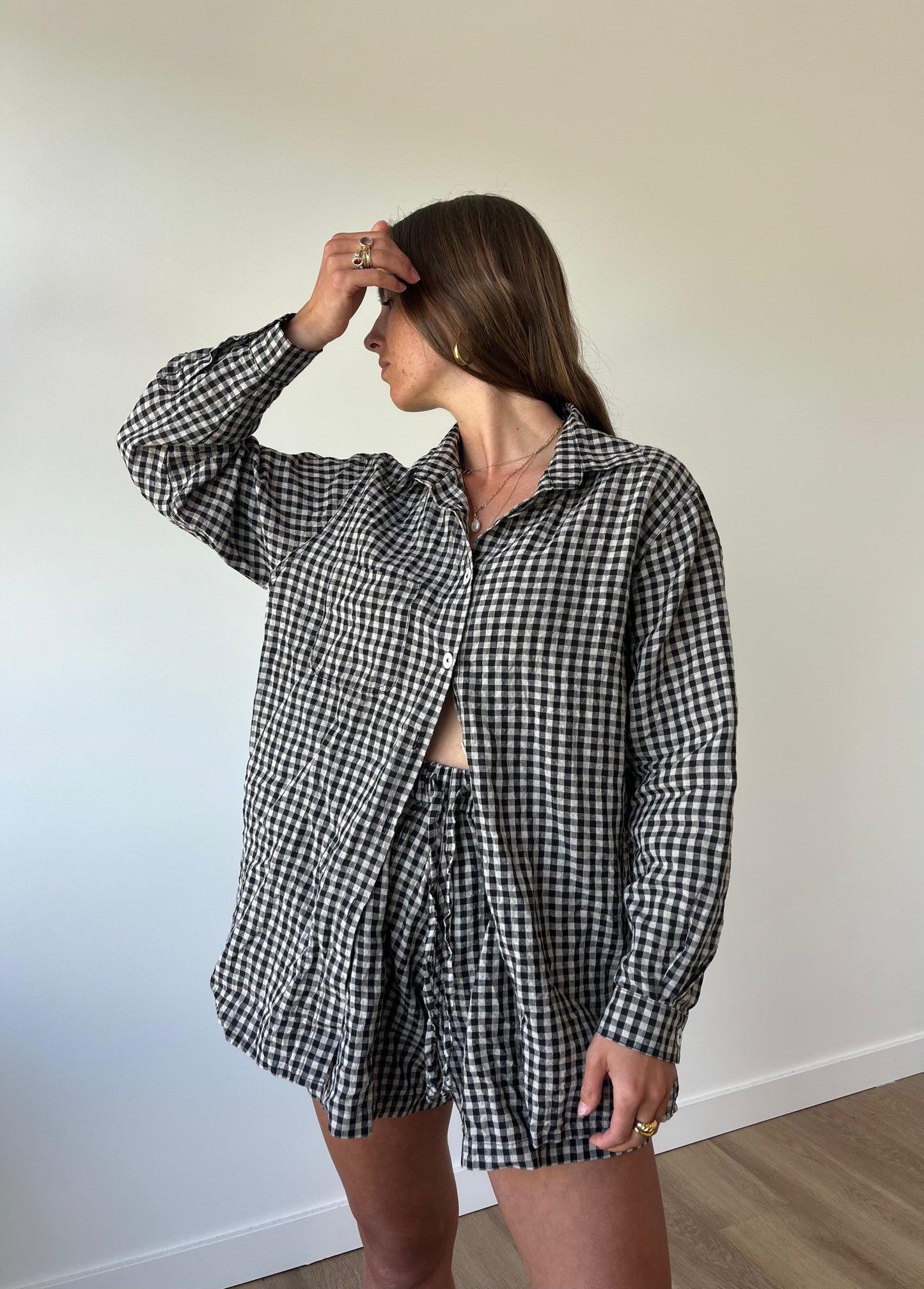 Ellis Short - Black and Oat Check