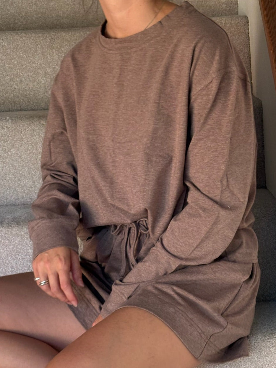 The Sunday Long Sleeve - Brown