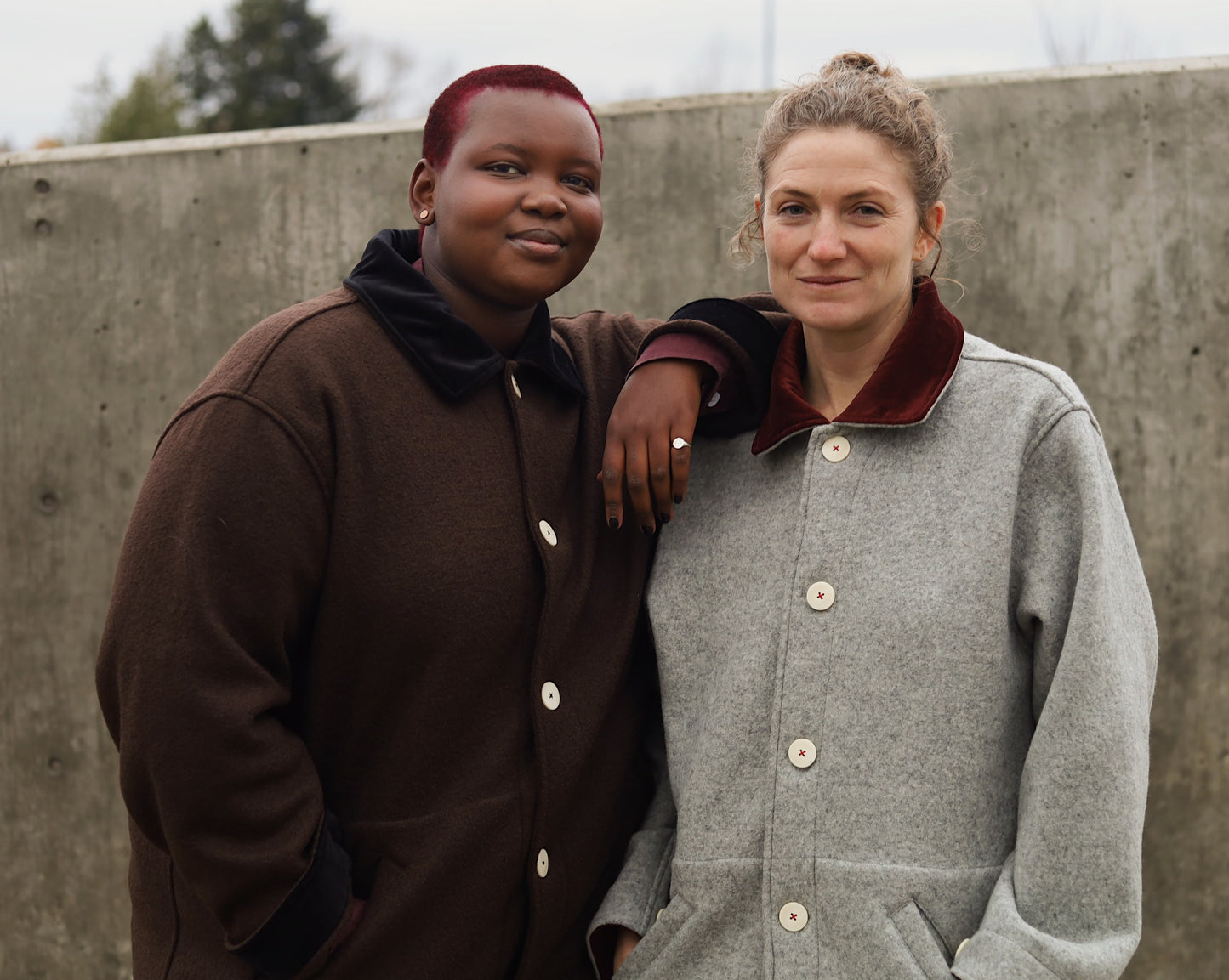 The Hearth Coat - Ash and Merlot