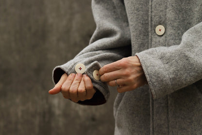 The Hearth Coat - Ash and Merlot