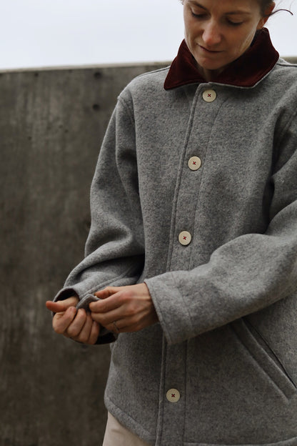 The Hearth Coat - Ash and Merlot