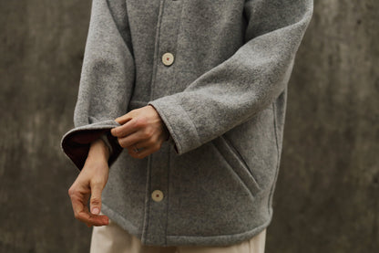 The Hearth Coat - Ash and Merlot