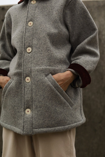 The Hearth Coat - Ash and Merlot