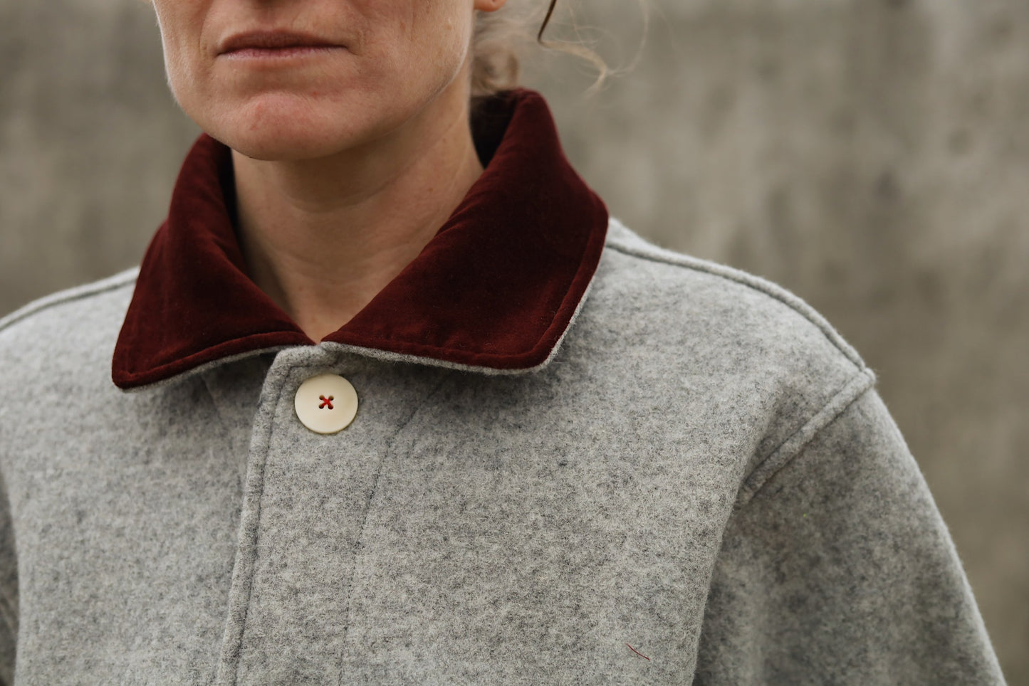 The Hearth Coat - Ash and Merlot