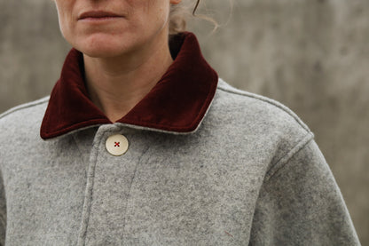 The Hearth Coat - Ash and Merlot