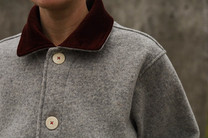 The Hearth Coat - Ash and Merlot