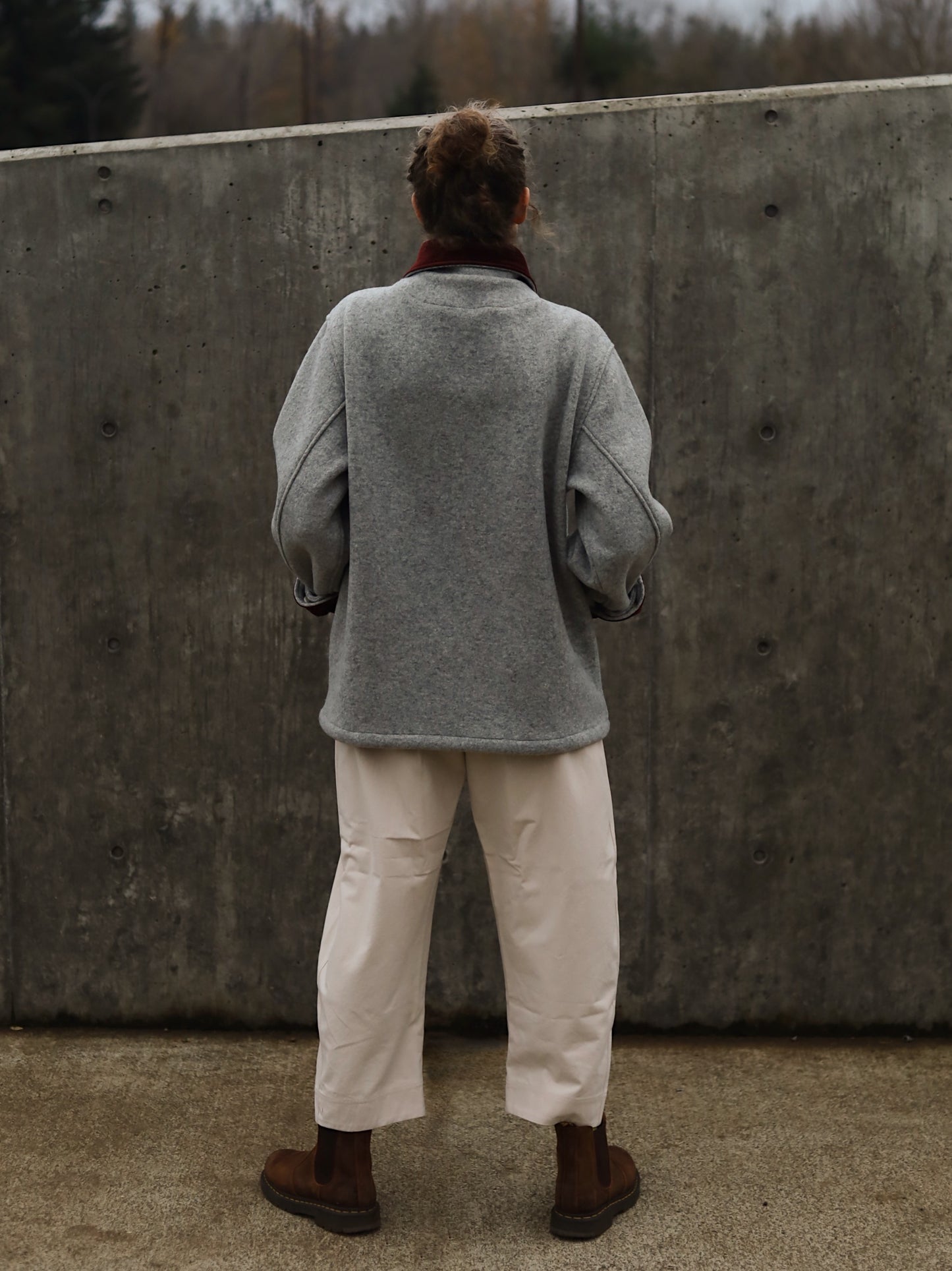 The Hearth Coat - Ash and Merlot