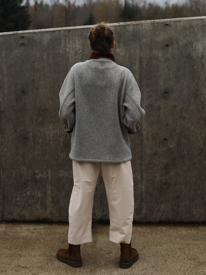 The Hearth Coat - Ash and Merlot