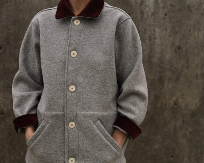 The Hearth Coat - Ash and Merlot