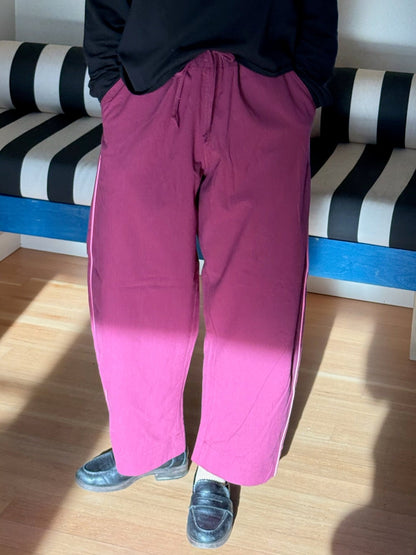Jules Pant -Berry and Pink Piping