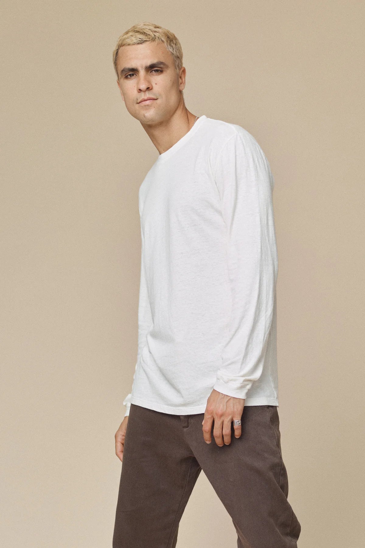 Jungmaven Long Sleeve Tee - Washed White