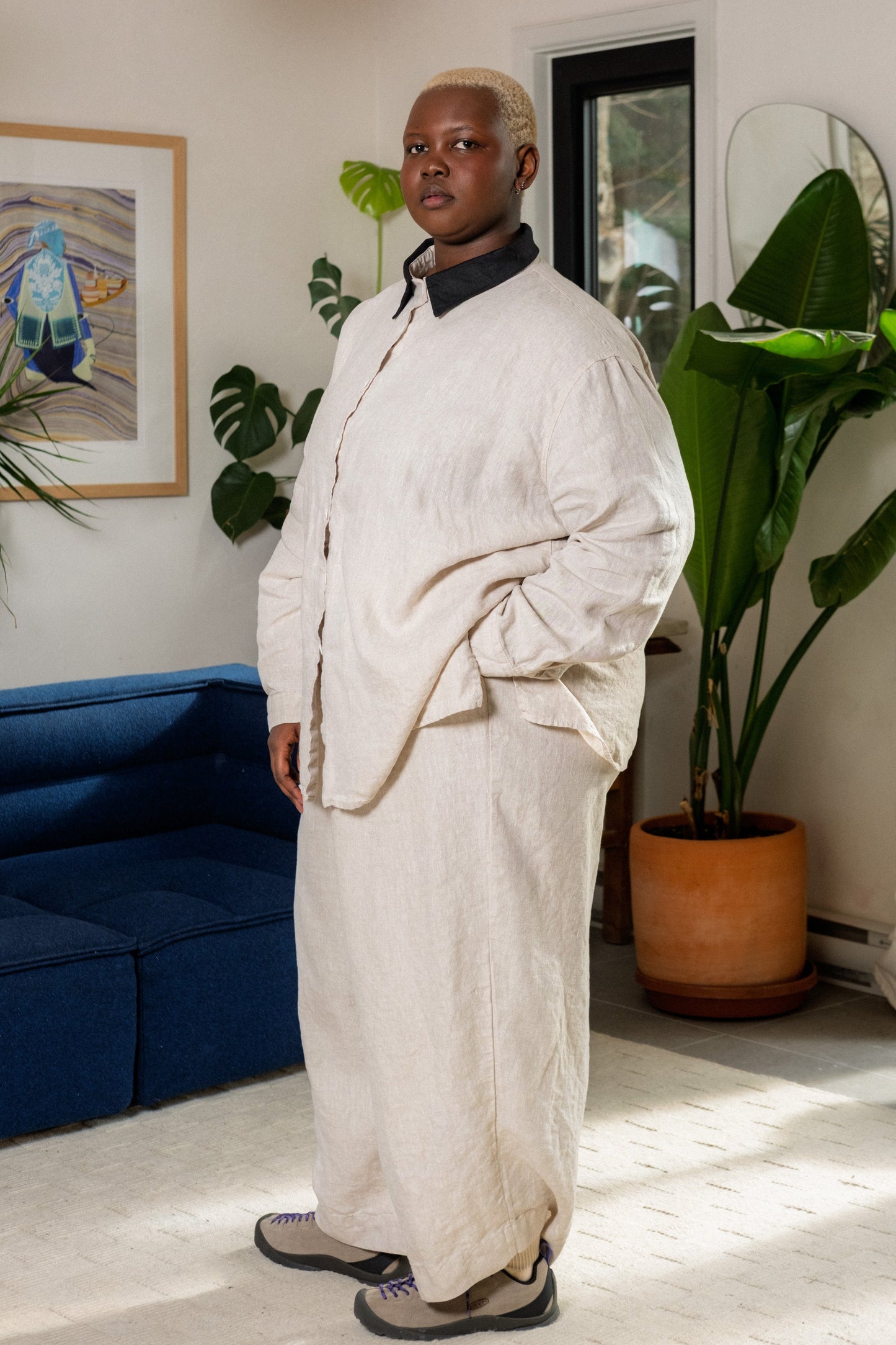 Lloyd Top - Oatmeal and Black