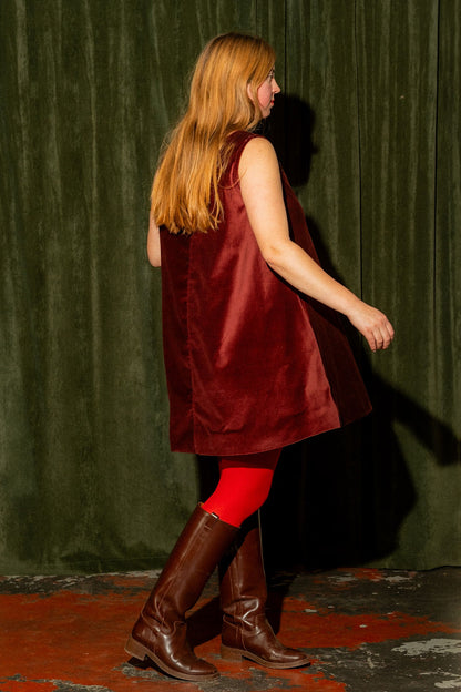 Velvet Lou Dress - Merlot