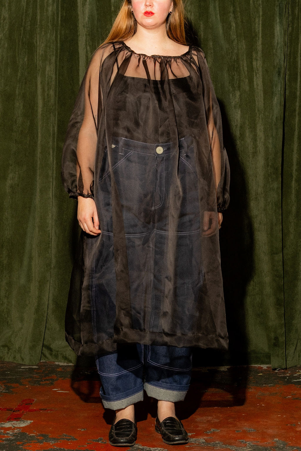 Olive Dress - Black Silk